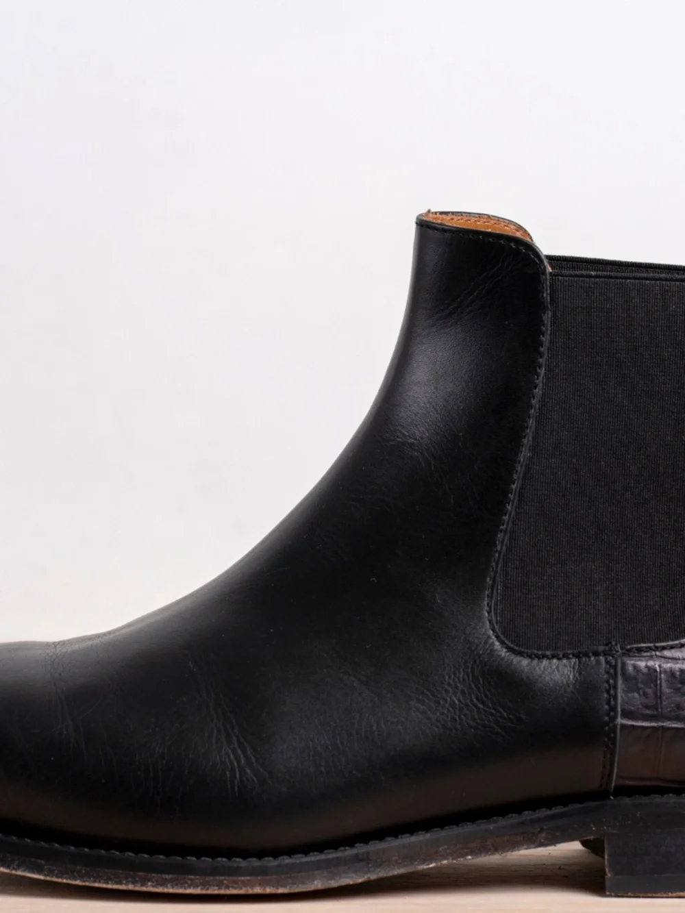 TAFT Hiro Chelsea Boot Midnight Leather Size 10